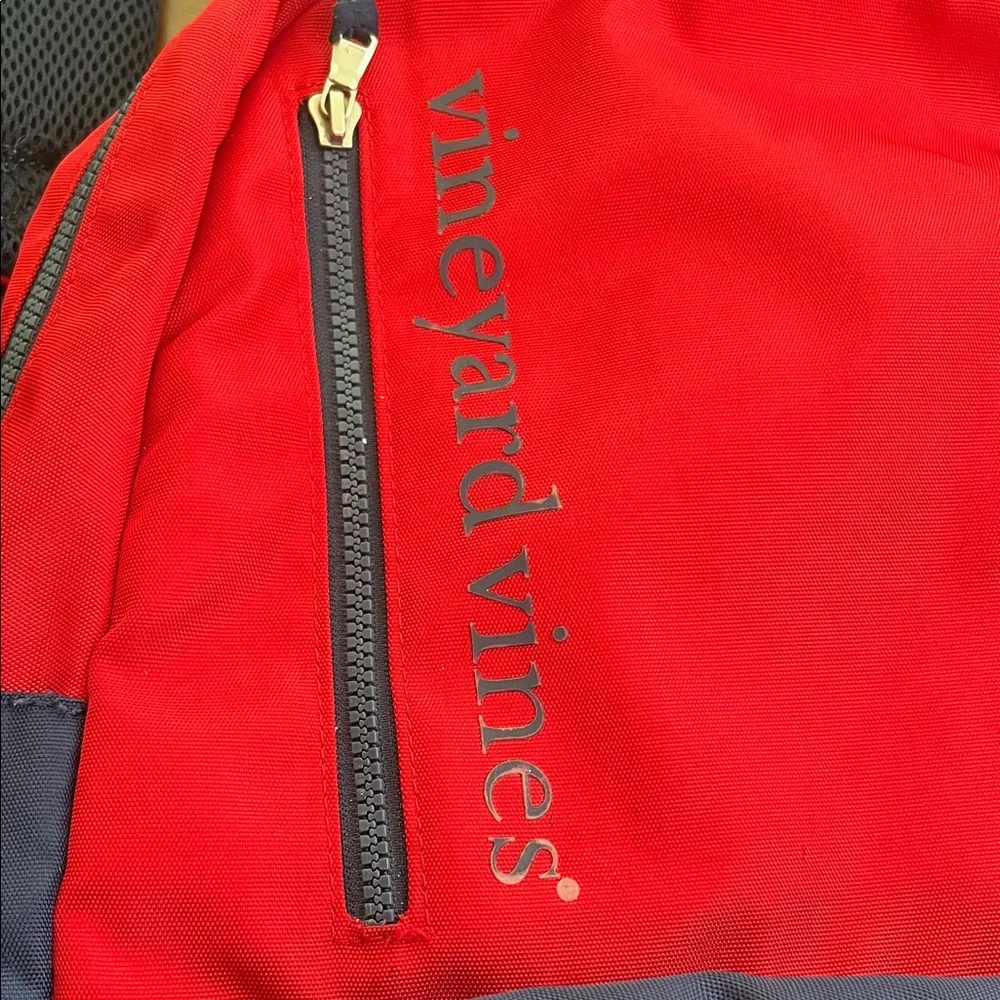 Vineyard Vines Bold Red and Navy Backpack